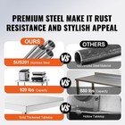 Uimoso Stainless Steel Prep Table For Commercial Kitchen  30x72x34in