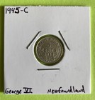 1945-c Newfoundland 5 Cents Silver 