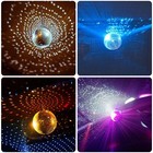 6  Mirror Glass Disco Ball Dj Home Party Bands Club Stage Shiny Light Effect
