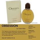 Obsession By Calvin Klein 4 0 Oz 4 Men Edt Cologne New In Box