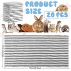 Moukeren 20x Guinea Pig Fleece Bedding Blankets Washable Small Animal Cage Liner