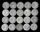 Franklin Half Dollar Roll  20 Coins   90  Silver  1948-63  Lot E12