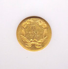 1855  1 One Dollar Gold Liberty  type 2  Ngc Au58  018 About Unc Ecc c  Inc 