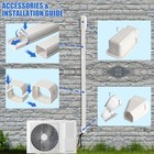 3  7 5ft Mini Split Line Set Cover plastic Kit For X 7 5 Ft  White