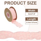 1 6 Inch X 10 Yards Embossed Floral Ribbon Gifts Wrap For Wedding Light Pink