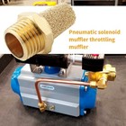 12 Pcs Air Pneumatic Mufflers Silencer  Brass Pneumatic Exhaust Muffler  1 4 Npt