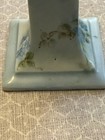 Antique O e g  Austria Ceramic Gold Forget Me Not Hatpin Holder   4 5  Tall