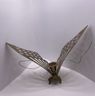 Vintage Brass Free Standing Butterfly Mid Century Modern Retro Holds Candle Mcm