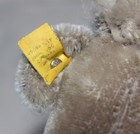 Vintage 60 s Steiff Snobby Grey Poodle Dog 9  Button Tags Jointed