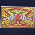 3 Matchbox Labels per-war  woodblock Print Or Lithograph  A255d