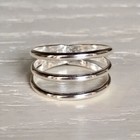 Solid 925 Sterling Silver Meditation Ring Band Statement Handmade Ring All Size