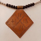 Handmade Berber Vintage Boho Old Cross Pendant African Tuareg Tribal Necklace