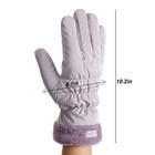 Women Waterproof Fleece Lined Thermal Winter Gloves Touch Screen Warm Mittens