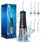 Cordless Water Flosser 300ml Water Pick Oral Irrigator Dental Cleaner Black