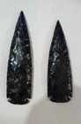 Hand Carved Black Obsidian Arrowhead 1  -14     Genuine Obsidian Gemstone