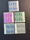 Scott   816 - 820 Mnh Plate Block  2026 Scott Catalogue Value   24 00