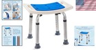 Anti-slip Portable Shower Stool With Padded Seat - Ideal For Seniors   Disabled