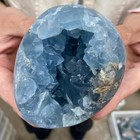 2 1lb Natural Blue Celestite Crystal Geode Quartz Cluster Mineral Specimen