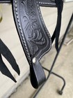 Black Leather Decorative toy Western Saddle Rocking Horse  American Girl Doll