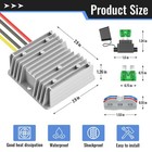 2-pack 48v 36v To 12v Converter 20a 240w Step Down Reducer For Golf Cart Rv