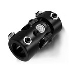 1  Round X 1  Round Steering Universal Joint Single U Joint Shaft total Black