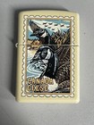 Zippo 1999 Canvas Back Canada Geese Barrett Smythe Lighter Sealed In Box A204