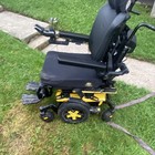 Quantum Edge 3 Power Wheelchair W  Joystick  6-wheel  Black yellow