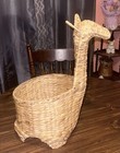 Giraffe Shaped Wicker Basket Baby Nursery kids Room