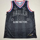 Champion Harlem Globetrotters Basketball Jersey Mens Large Black Ultrafuse