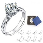 8pcs Ring Size Adjuster Invisible Clear Ring Sizer Jewelry Fit Reducer Guard A1