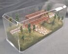 Z Scale 13 -singletrack-bridge W  Stream  summer Scene  Train Display Case