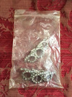 60s Musi Clear Rhinestone Shoe Clips Formal Dressy Wedding Special Event  Nib 