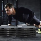 Fitness Aerobic Step 16   Club Cardio Adjust Exercise Stepper W risers 4   - 12 