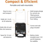 New Amazon Basics Portable Plastic Battery Storage Case Wall-mounted With Tester