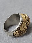 Vintage Us Army Armored Division  hell On Wheels  Service Ring Size 9