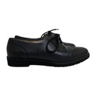 Vintage Salvatore Ferragamo Women s 4 5 Italian Leather Oxford Shoes Navy Black