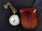 Vintage Brass Elgin Watch Pocket Collectible Antique Brass Pocket Watch Gift