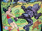 Vtg  Dc Comics 11  X 14  Poster Print May  1942 Featuring Wonder Woman Issue  5