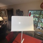 Vintage White Manhasset Adjustable Music Stand Raise Lower Swivel Tilt Usa Made