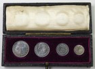 1902 Great Britain Maundy Money Set Edward Vii Choice Toned Unc Original Box