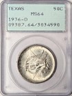 1936 D   S Texas Half Dollar Pcgs Ms-64 Consecutive Serial Pair Ogh Rattler