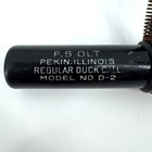 Vintage P s  Olt Regular Duck Call Model No  D-2 Penkin Il Black Hard Plastic