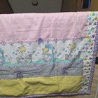 Vintage 1980s Popples Precious Moments Handmade 40 X 40 Baby Quilt Blanket