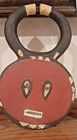 Vintage Baule Goli Ceremonial Mask With Horns  Kplekple Dance  Ivory Coast