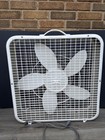 Vintage 20    Lakewood 3-speed White Box Fan Model 101