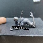 Chinese Old Bronze Copper Statue Hand Carved Beauty Girl Figurine