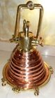 Vintage Copper   Brass Hanging Cargo Pendant Light     Nautical Industrial 10 Pcs