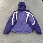 Ll Bean Wildcat Ski Jacket Womens Medium Purple Insulated Hooded Winter Coat