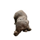 Herd Baby Elephant Figurine  wooly   3102 Stone Look Wildlife Decor 1987 Vtg