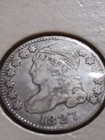 1827 13 Stars Capped Bust Dime Vf To Very Fine   Full Liberty Free Shipping 